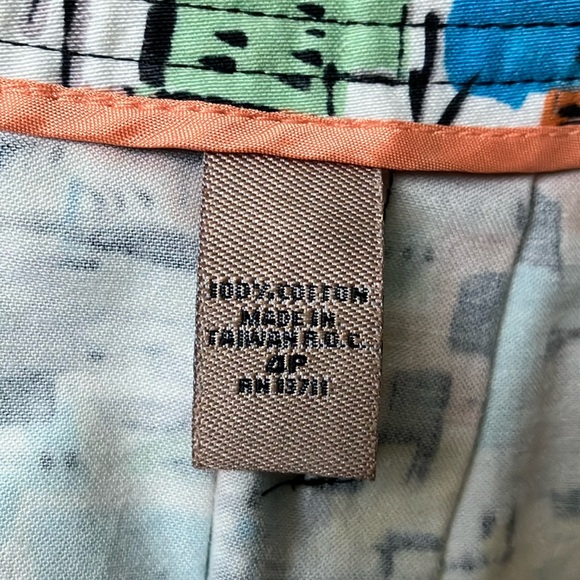 i.e. Petite Pleated Skirt Multicolor Size 4P - Picture 9 of 12